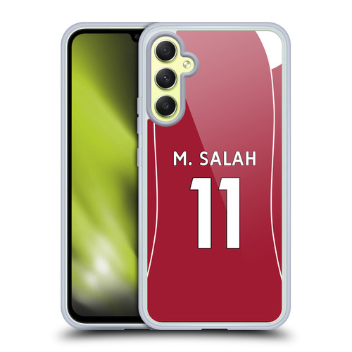 Liverpool Football Club 2025/26 Players Home Kit 1st Group Mohamed Salah Soft Gel Case for Samsung Galaxy A34 5G