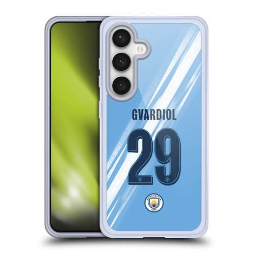 Manchester City Man City FC 2025/26 Players Home Kit 1st Group Joško Gvardiol Soft Gel Case for Samsung Galaxy S24 5G Manchester City Man City FC 2025/26 Players Home Kit 1st Group Joško Gvardiol Soft Gel Case for Samsung Galaxy S24 5G