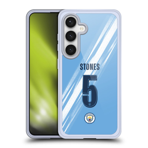 Manchester City Man City FC 2025/26 Players Home Kit 1st Group John Stones Soft Gel Case for Samsung Galaxy S24 5G