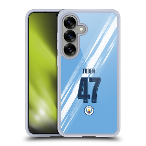 Manchester City Man City FC 2025/26 Players Home Kit 1st Group Phil Foden Soft Gel Case for Samsung Galaxy S25
