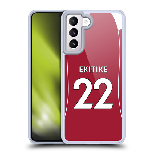 Liverpool Football Club 2025/26 Players Home Kit 1st Group Hugo Ekitiké Soft Gel Case for Samsung Galaxy S21 5G