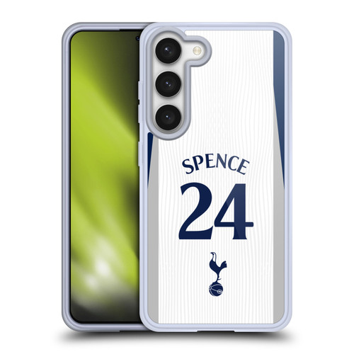 Tottenham Hotspur F.C. 2025/26 Players Home Kit 1st Group Djed Spence Soft Gel Case for Samsung Galaxy S23 5G