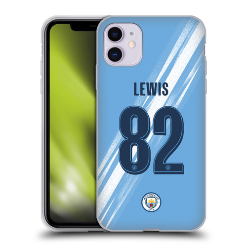 Manchester City Man City FC 2025/26 Players Home Kit 2nd Group Rico Lewis Soft Gel Case for Apple iPhone 11 Manchester City Man City FC 2025/26 Players Home Kit 2nd Group Rico Lewis Soft Gel Case for Apple iPhone 11