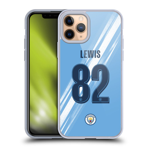 Manchester City Man City FC 2025/26 Players Home Kit 2nd Group Rico Lewis Soft Gel Case for Apple iPhone 11 Pro