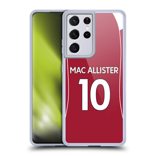 Liverpool Football Club 2025/26 Players Home Kit 1st Group Alexis Mac Allister Soft Gel Case for Samsung Galaxy S21 Ultra 5G