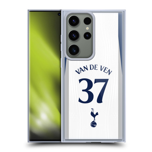 Tottenham Hotspur F.C. 2025/26 Players Home Kit 1st Group Micky van de Ven Soft Gel Case for Samsung Galaxy S23 Ultra 5G