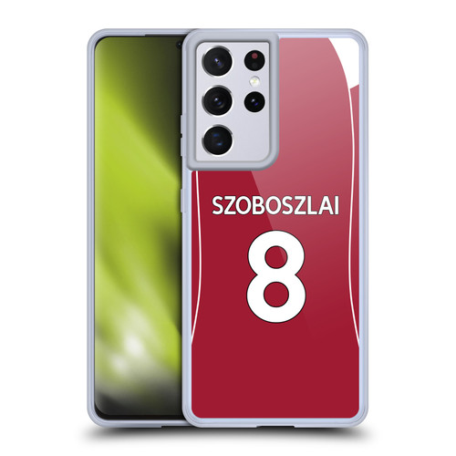 Liverpool Football Club 2025/26 Players Home Kit 1st Group Dominik Szoboszlai Soft Gel Case for Samsung Galaxy S21 Ultra 5G
