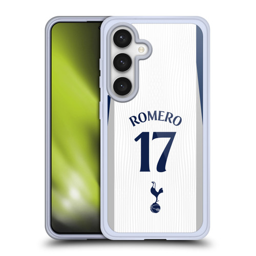 Tottenham Hotspur F.C. 2025/26 Players Home Kit 1st Group Cristian Romero Soft Gel Case for Samsung Galaxy S24 5G