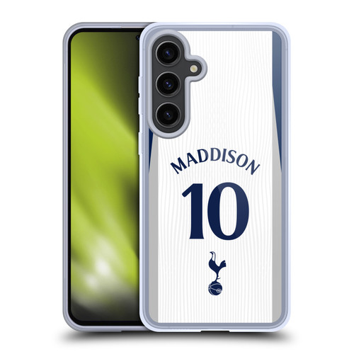 Tottenham Hotspur F.C. 2025/26 Players Home Kit 1st Group James Maddison Soft Gel Case for Samsung Galaxy S24+ 5G