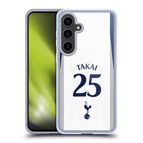 Tottenham Hotspur F.C. 2025/26 Players Home Kit 1st Group Kōto Takai Soft Gel Case for Samsung Galaxy S24+ 5G