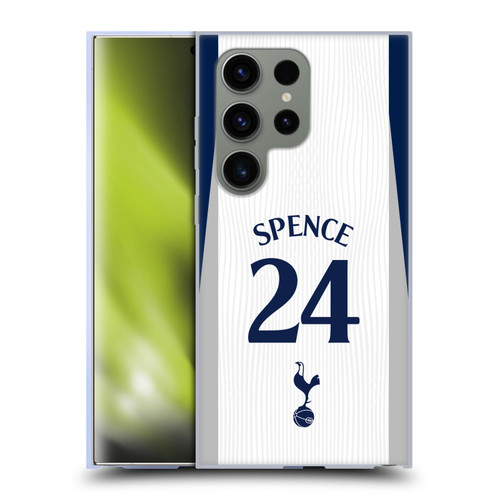 Tottenham Hotspur F.C. 2025/26 Players Home Kit 1st Group Djed Spence Soft Gel Case for Samsung Galaxy S24 Ultra 5G