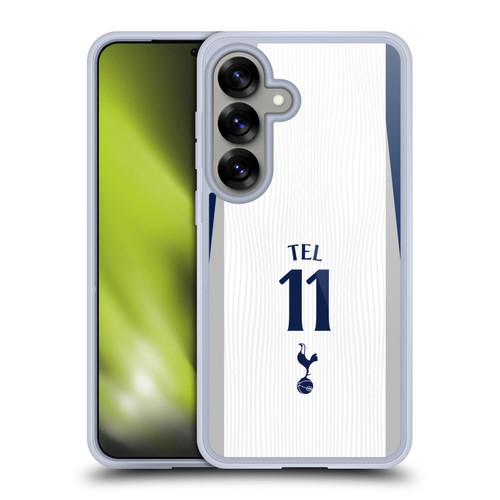 Tottenham Hotspur F.C. 2025/26 Players Home Kit 1st Group Mathys Tel Soft Gel Case for Samsung Galaxy S25