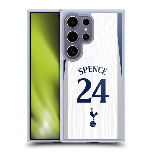Tottenham Hotspur F.C. 2025/26 Players Home Kit 1st Group Djed Spence Soft Gel Case for Samsung Galaxy S25 Ultra