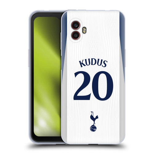 Tottenham Hotspur F.C. 2025/26 Players Home Kit 1st Group Mohammed Kudus Soft Gel Case for Samsung Galaxy Xcover6 Pro/Pro2