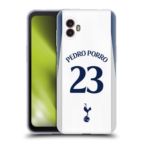 Tottenham Hotspur F.C. 2025/26 Players Home Kit 1st Group Pedro Porro Soft Gel Case for Samsung Galaxy Xcover6 Pro/Pro2