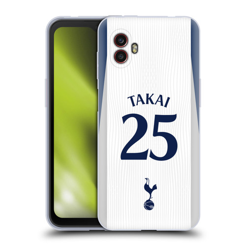 Tottenham Hotspur F.C. 2025/26 Players Home Kit 1st Group Kōto Takai Soft Gel Case for Samsung Galaxy Xcover6 Pro/Pro2
