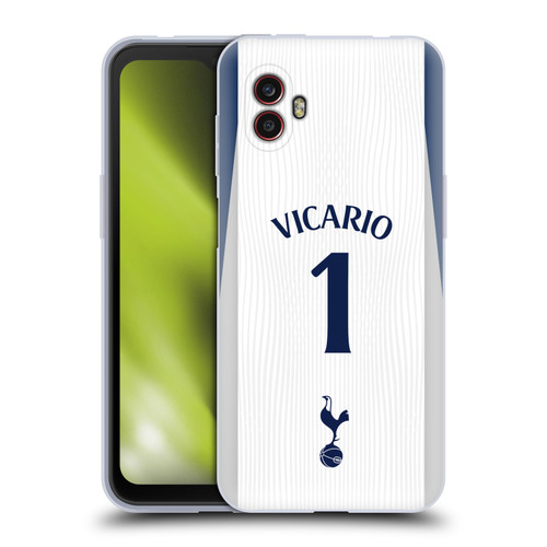 Tottenham Hotspur F.C. 2025/26 Players Home Kit 1st Group Guglielmo Vicario Soft Gel Case for Samsung Galaxy Xcover6 Pro/Pro2