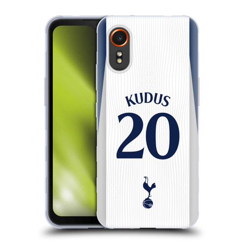 Tottenham Hotspur F.C. 2025/26 Players Home Kit 1st Group Mohammed Kudus Soft Gel Case for Samsung Galaxy Xcover7 5G