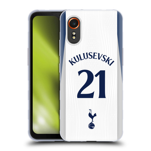Tottenham Hotspur F.C. 2025/26 Players Home Kit 1st Group Dejan Kulusevski Soft Gel Case for Samsung Galaxy Xcover7 5G