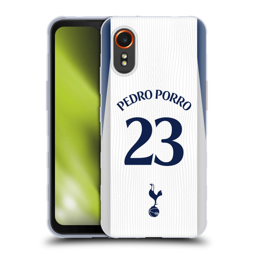 Tottenham Hotspur F.C. 2025/26 Players Home Kit 1st Group Pedro Porro Soft Gel Case for Samsung Galaxy Xcover7 5G