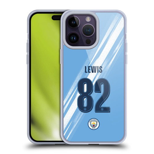 Manchester City Man City FC 2025/26 Players Home Kit 2nd Group Rico Lewis Soft Gel Case for Apple iPhone 14 Pro Max