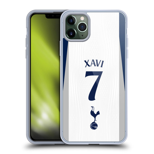 Tottenham Hotspur F.C. 2025/26 Players Home Kit 2nd Group Xavi Simons Soft Gel Case for Apple iPhone 11 Pro Max Tottenham Hotspur F.C. 2025/26 Players Home Kit 2nd Group Xavi Simons Soft Gel Case for Apple iPhone 11 Pro Max