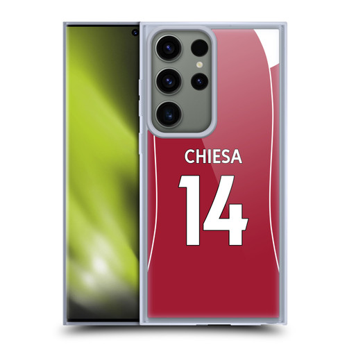 Liverpool Football Club 2025/26 Players Home Kit 1st Group Federico Chiesa Soft Gel Case for Samsung Galaxy S23 Ultra 5G