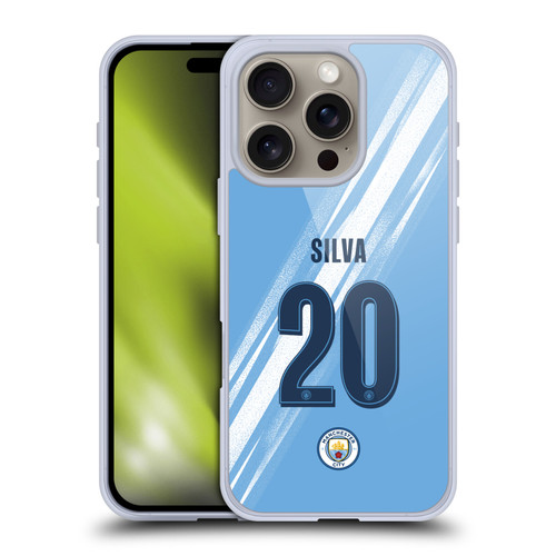 Manchester City Man City FC 2025/26 Players Home Kit 2nd Group Bernardo Silva Soft Gel Case for Apple iPhone 16 Pro Manchester City Man City FC 2025/26 Players Home Kit 2nd Group Bernardo Silva Soft Gel Case for Apple iPhone 16 Pro