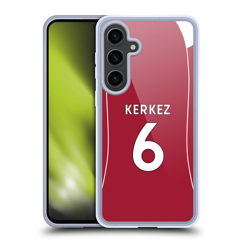 Liverpool Football Club 2025/26 Players Home Kit 1st Group Milos Kerkez Soft Gel Case for Samsung Galaxy S24+ 5G