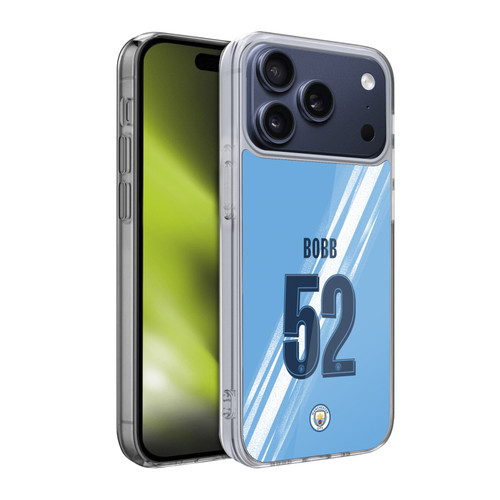 Manchester City Man City FC 2025/26 Players Home Kit 2nd Group Oscar Bobb Soft Gel Case for Apple iPhone 17 Pro