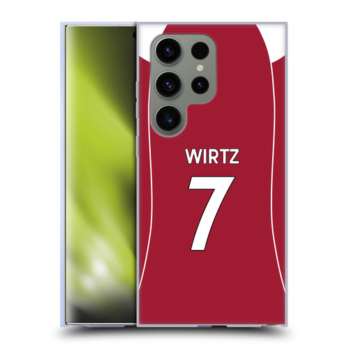 Liverpool Football Club 2025/26 Players Home Kit 1st Group Florian Wirtz Soft Gel Case for Samsung Galaxy S24 Ultra 5G