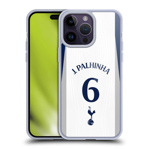 Tottenham Hotspur F.C. 2025/26 Players Home Kit 2nd Group João Palhinha Soft Gel Case for Apple iPhone 14 Pro Max