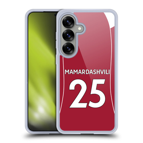 Liverpool Football Club 2025/26 Players Home Kit 1st Group Giorgi Mamardashvili Soft Gel Case for Samsung Galaxy S25