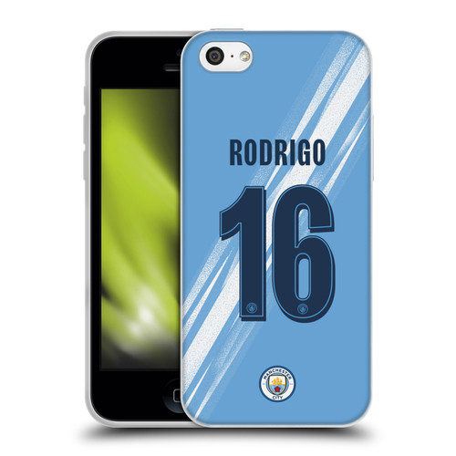 Manchester City Man City FC 2025/26 Players Home Kit 2nd Group Rodrigo Soft Gel Case for Apple iPhone 5c
