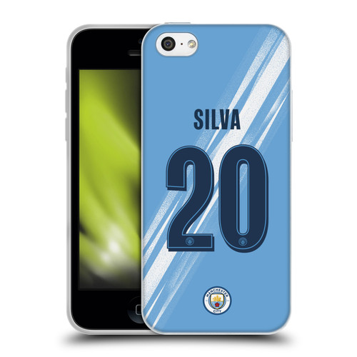 Manchester City Man City FC 2025/26 Players Home Kit 2nd Group Bernardo Silva Soft Gel Case for Apple iPhone 5c