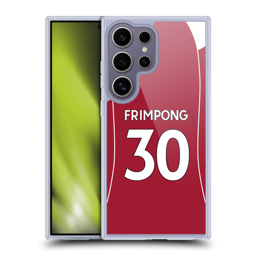 Liverpool Football Club 2025/26 Players Home Kit 1st Group Jeremie Frimpong Soft Gel Case for Samsung Galaxy S25 Ultra