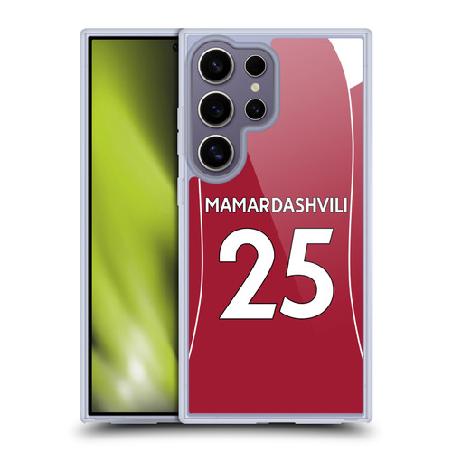 Liverpool Football Club 2025/26 Players Home Kit 1st Group Giorgi Mamardashvili Soft Gel Case for Samsung Galaxy S25 Ultra