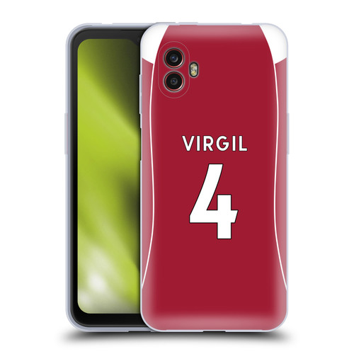 Liverpool Football Club 2025/26 Players Home Kit 1st Group Virgil van Dijk Soft Gel Case for Samsung Galaxy Xcover6 Pro/Pro2