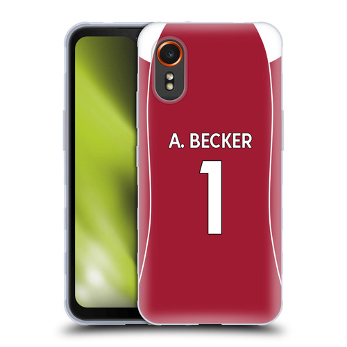 Liverpool Football Club 2025/26 Players Home Kit 1st Group Alisson Becker Soft Gel Case for Samsung Galaxy Xcover7 5G