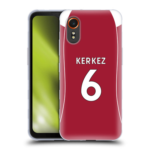 Liverpool Football Club 2025/26 Players Home Kit 1st Group Milos Kerkez Soft Gel Case for Samsung Galaxy Xcover7 5G