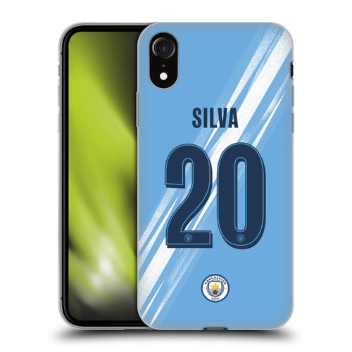 Manchester City Man City FC 2025/26 Players Home Kit 2nd Group Bernardo Silva Soft Gel Case for Apple iPhone XR