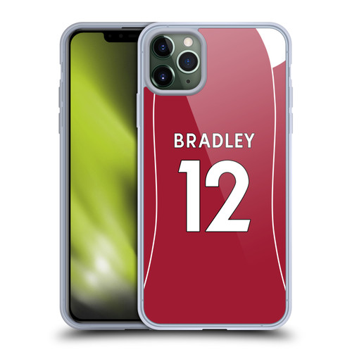 Liverpool Football Club 2025/26 Players Home Kit 2nd Group Conor Bradley Soft Gel Case for Apple iPhone 11 Pro Max