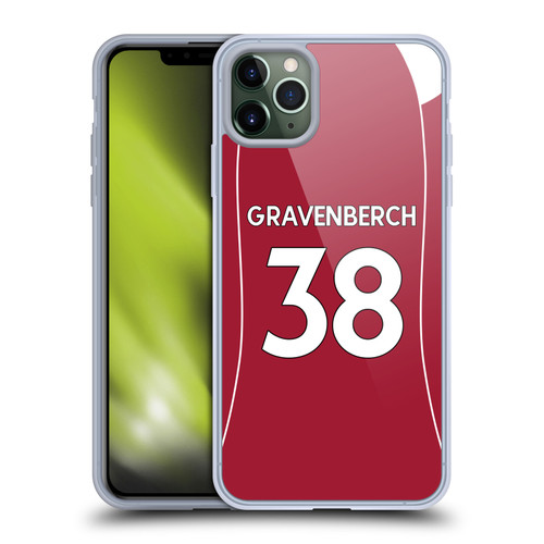 Liverpool Football Club 2025/26 Players Home Kit 2nd Group Ryan Gravenberch Soft Gel Case for Apple iPhone 11 Pro Max Liverpool Football Club 2025/26 Players Home Kit 2nd Group Ryan Gravenberch Soft Gel Case for Apple iPhone 11 Pro Max