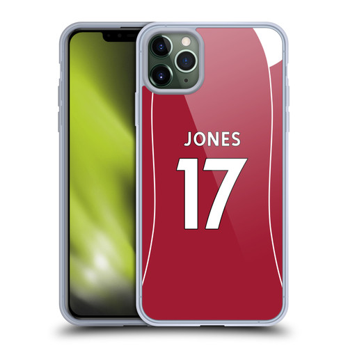 Liverpool Football Club 2025/26 Players Home Kit 2nd Group Curtis Jones Soft Gel Case for Apple iPhone 11 Pro Max