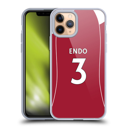 Liverpool Football Club 2025/26 Players Home Kit 2nd Group Ryan Gravenberch Soft Gel Case for Apple iPhone 11 Pro