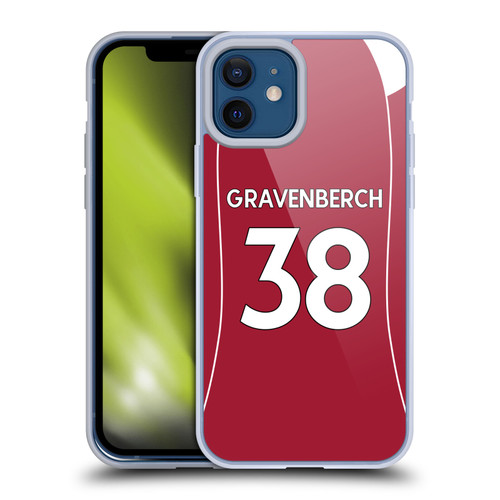 Liverpool Football Club 2025/26 Players Home Kit 2nd Group Ryan Gravenberch Soft Gel Case for Apple iPhone 12 / iPhone 12 Pro