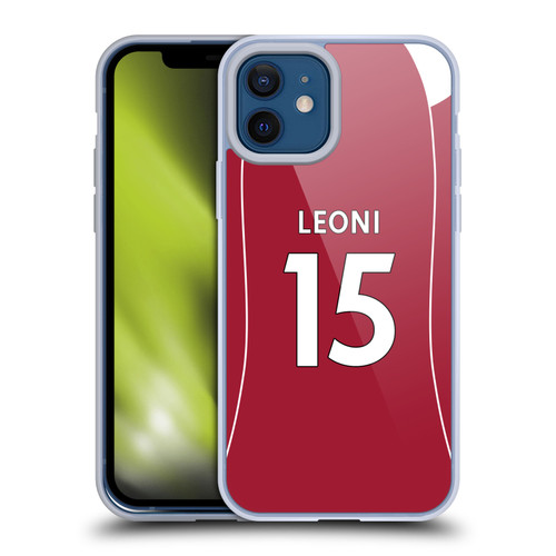 Liverpool Football Club 2025/26 Players Home Kit 2nd Group Giovanni Leoni Soft Gel Case for Apple iPhone 12 / iPhone 12 Pro