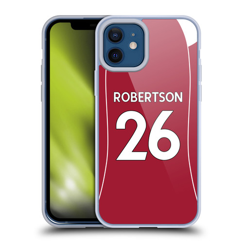 Liverpool Football Club 2025/26 Players Home Kit 2nd Group Andy Robertson Soft Gel Case for Apple iPhone 12 / iPhone 12 Pro