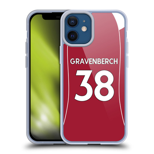 Liverpool Football Club 2025/26 Players Home Kit 2nd Group Ryan Gravenberch Soft Gel Case for Apple iPhone 12 Mini