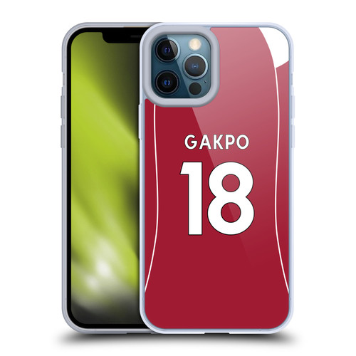 Liverpool Football Club 2025/26 Players Home Kit 2nd Group Cody Gakpo Soft Gel Case for Apple iPhone 12 Pro Max